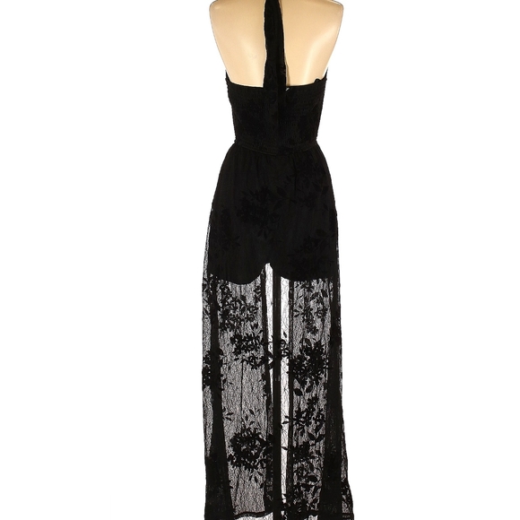 Gypsy Warrior Floral Lace Maxi Romper Dress - Picture 2 of 2